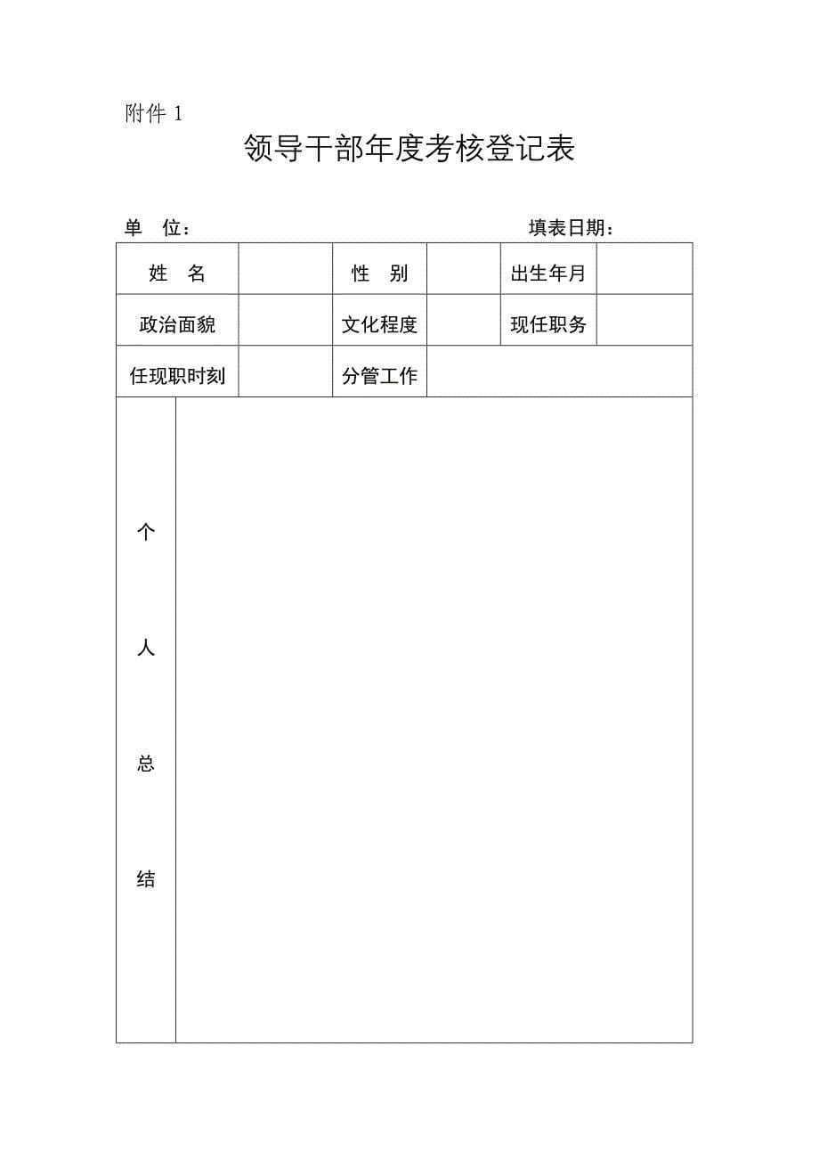 XXX年度公务员考核表文件.doc_第5页