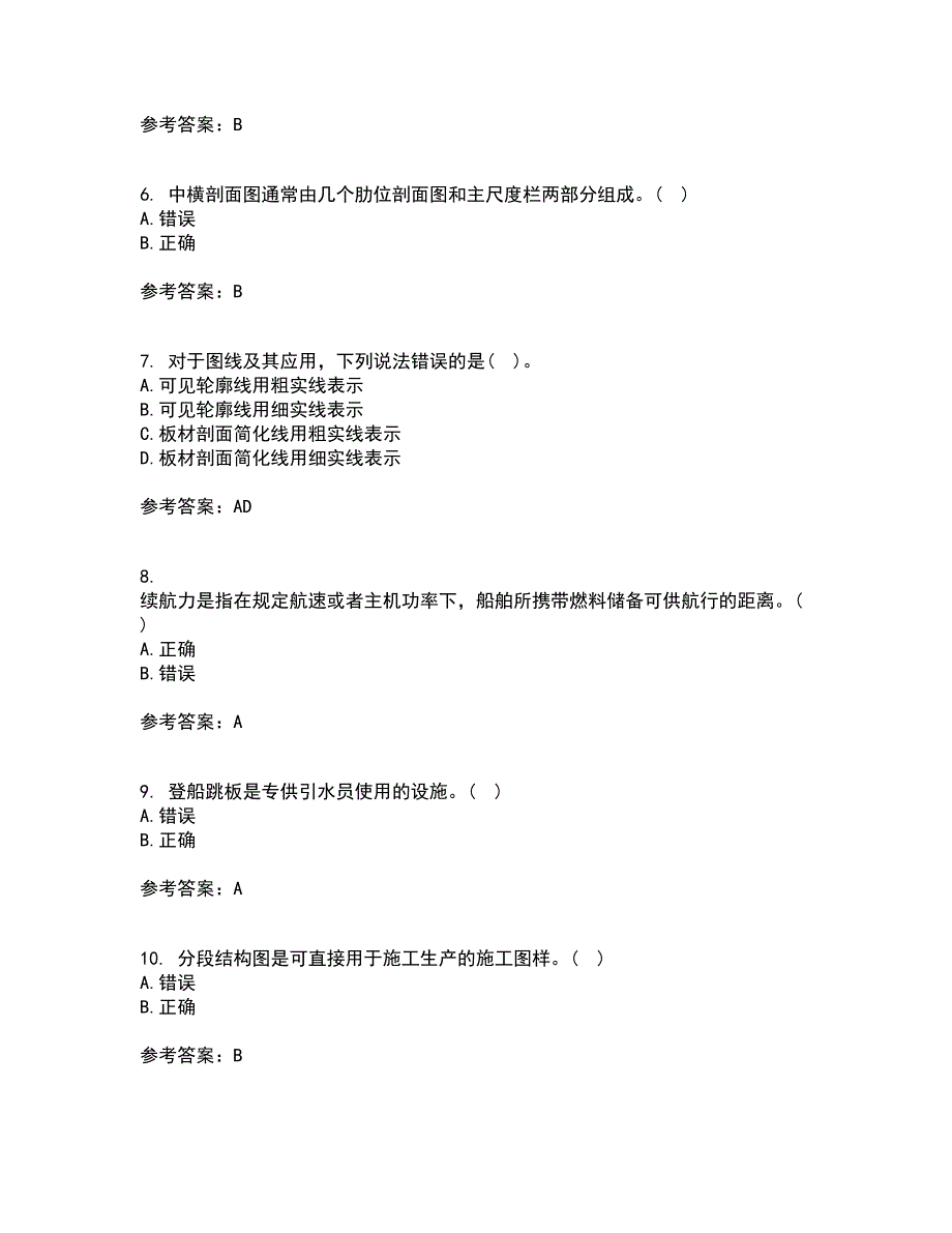 大连理工大学21春《船舶制图》离线作业2参考答案83_第2页