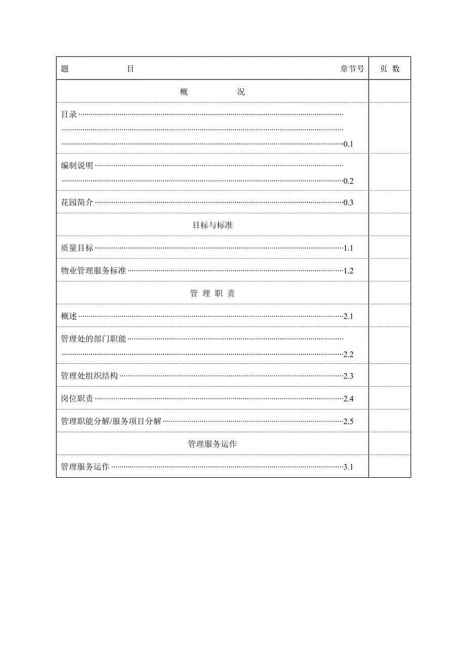 物业管理服务质量计划_第2页