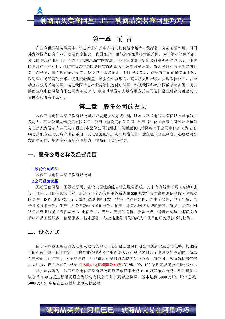 陕西亚联电信网络股份有限公司商业计划书 (2)（天选打工人）.docx_第3页