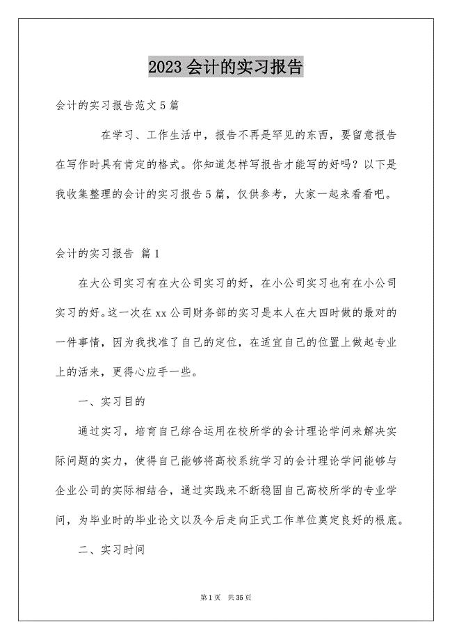 2023年会计的实习报告94.docx