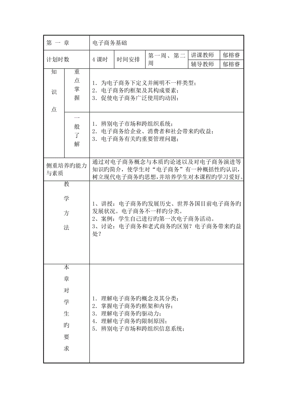 EC授课计划学时版探素_第3页