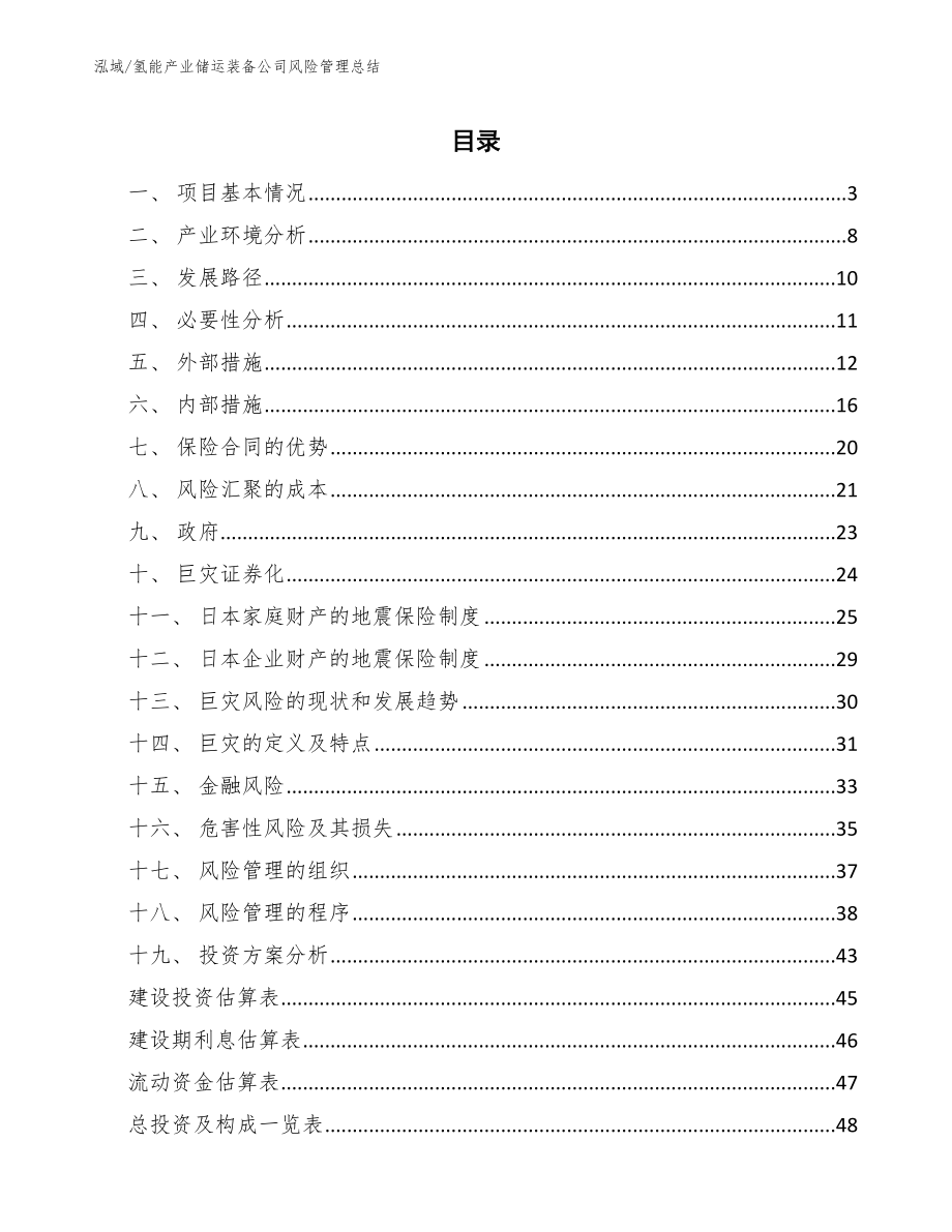 氢能产业储运装备公司风险管理总结_范文_第2页