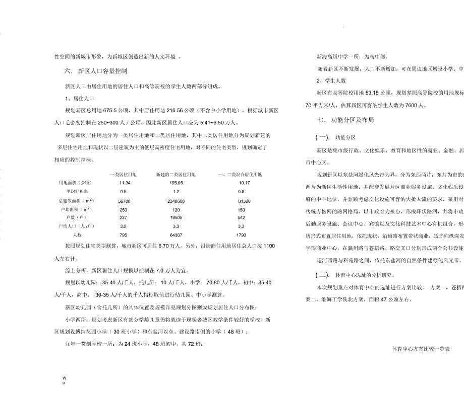 连云港市新区控制性详细规划规划说明_第5页