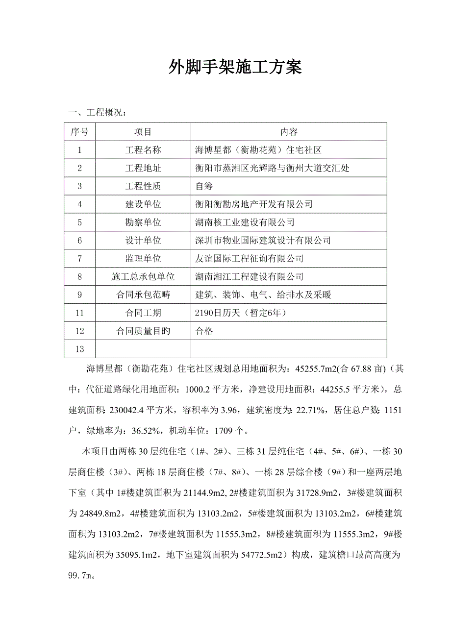 住宅关键工程专项项目外架关键工程专项综合施工专题方案_第2页