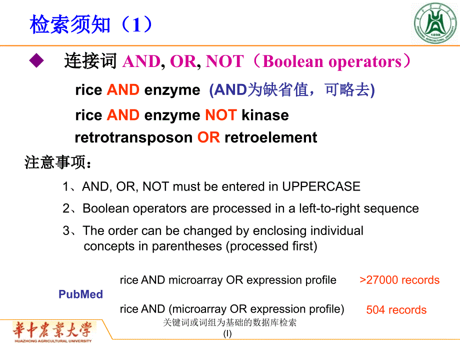 关键词或词组为基础的数据库检索I课件_第4页