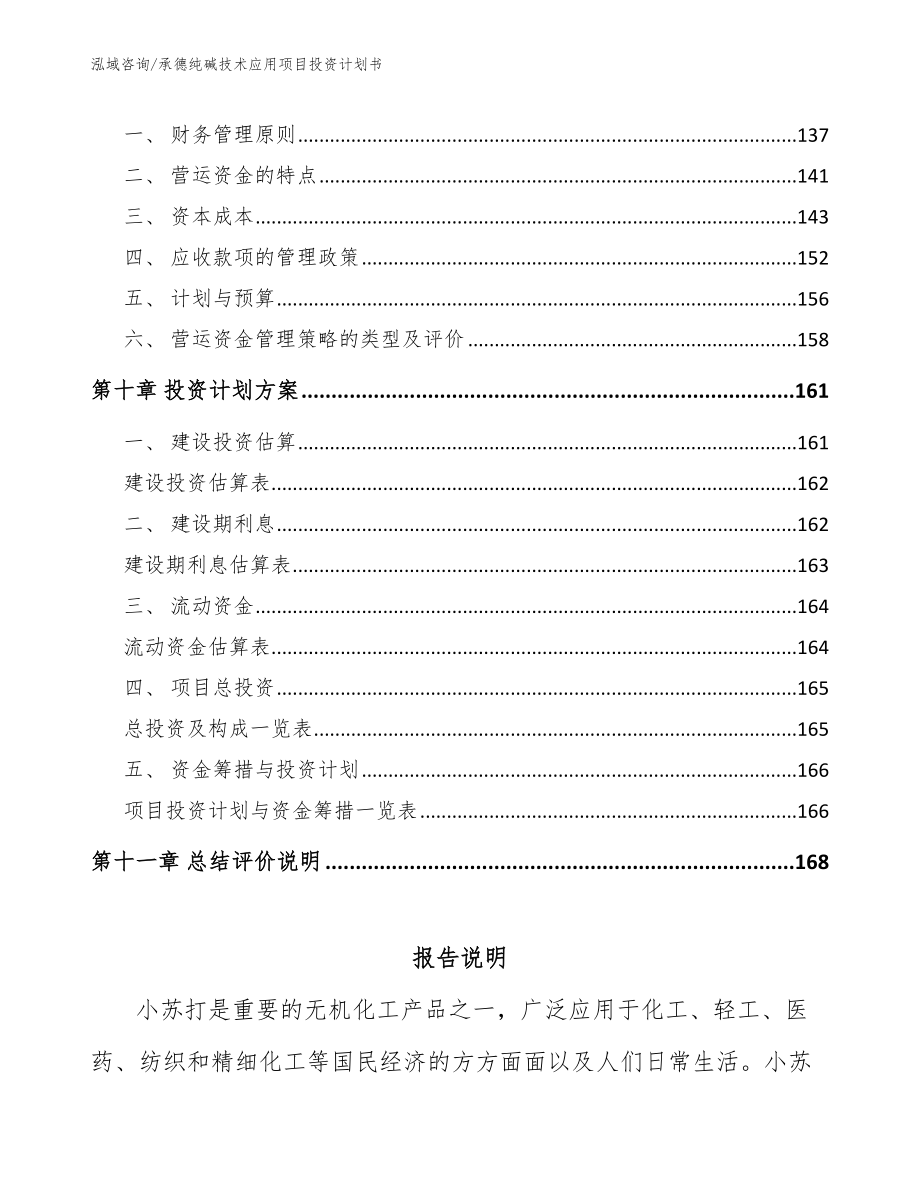 承德纯碱技术应用项目投资计划书模板范本_第4页