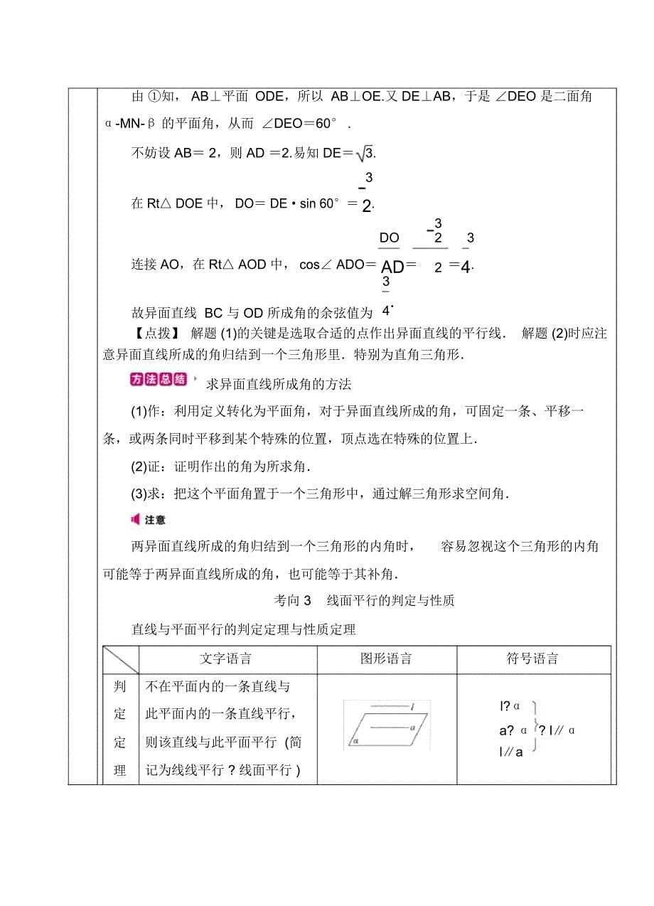 空间立体几何点线面判断与证明_第5页