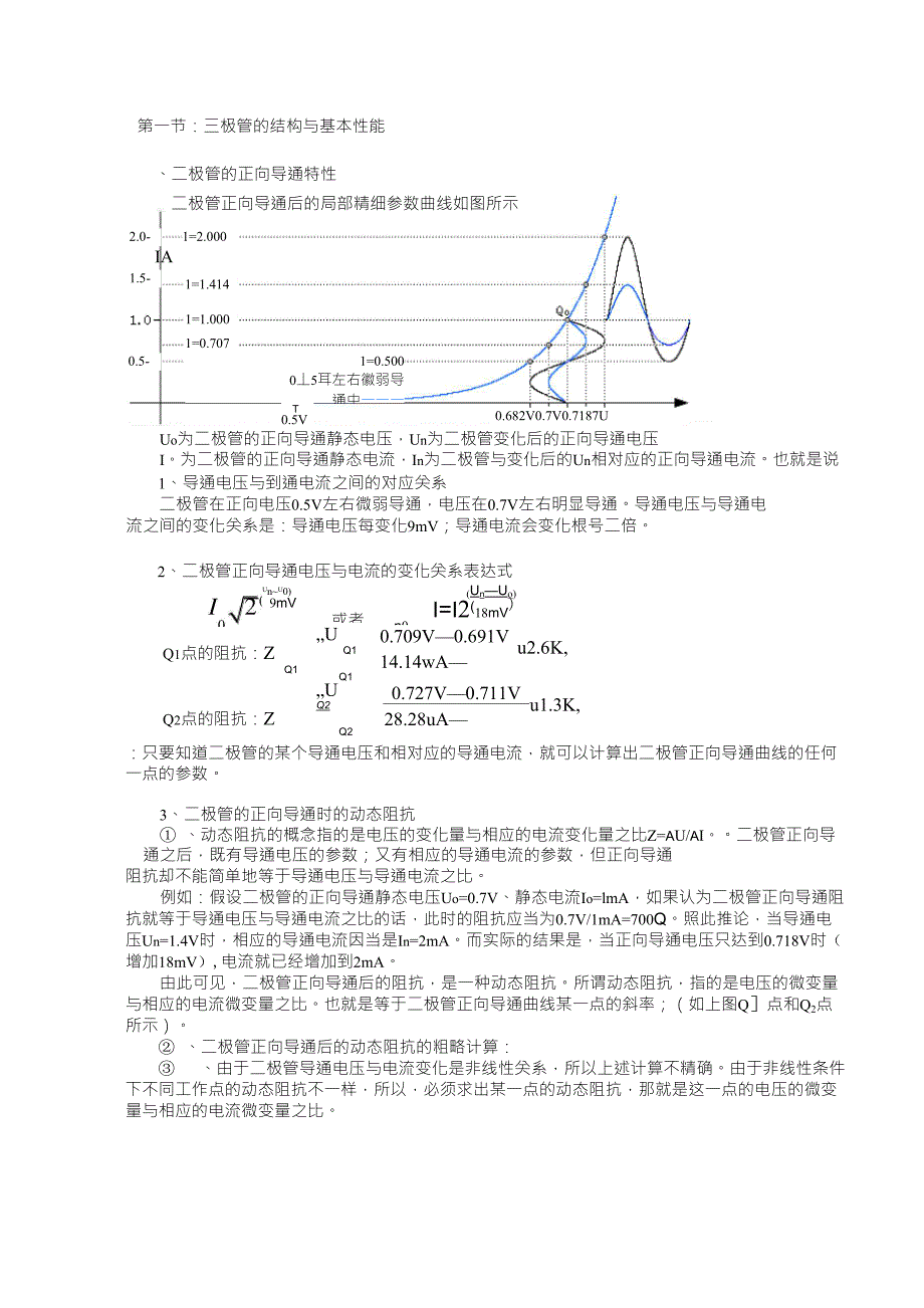 一：三极管基本性能_第1页