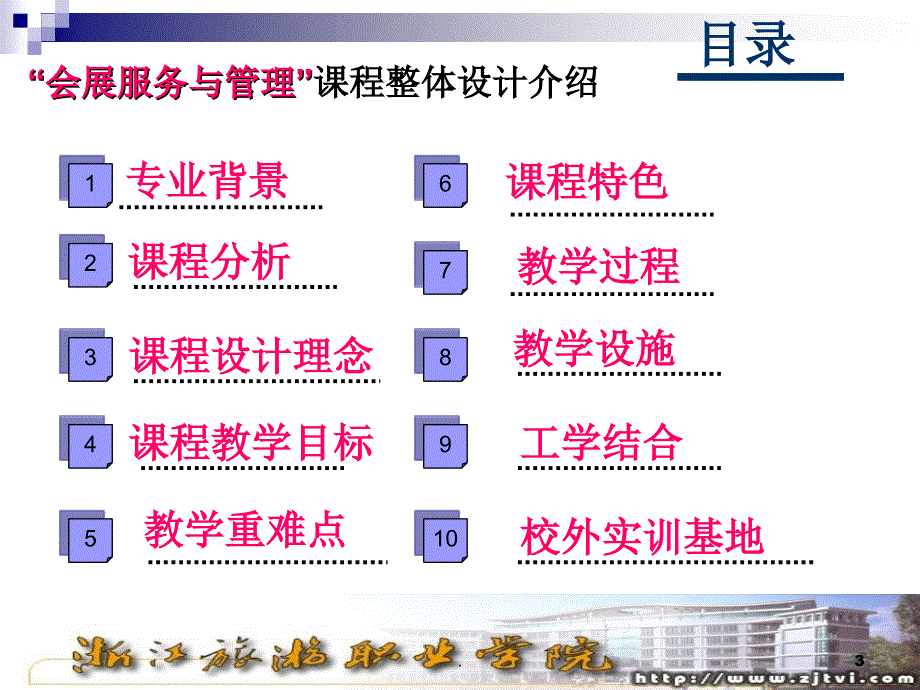 会展服务与管理说课课堂PPT_第3页