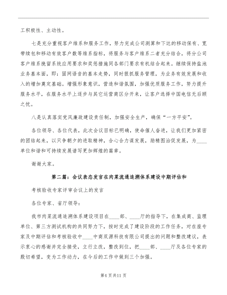 工作会议表态发言材料_第4页