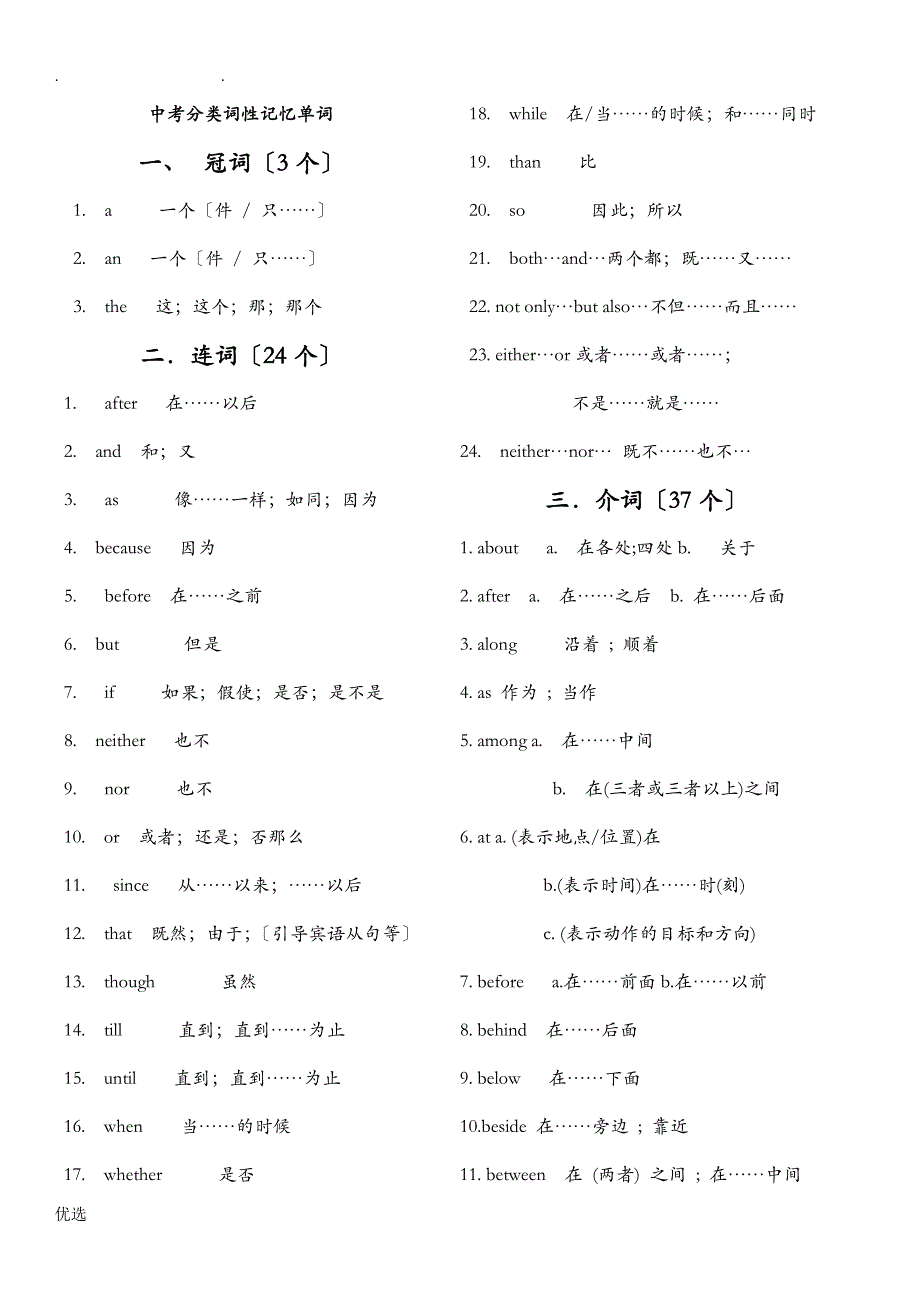 词性分类记忆单词_第1页