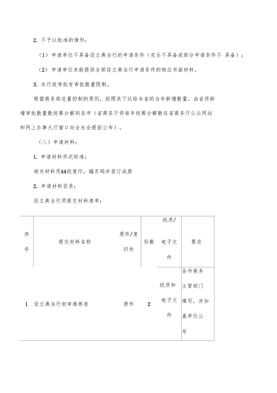 设立典当行及分支机构审批办事指引范文_第3页