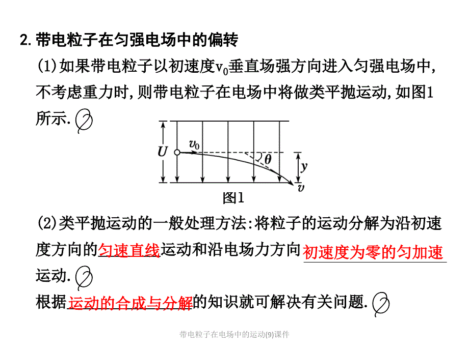 带电粒子在电场中的运动9课件_第2页