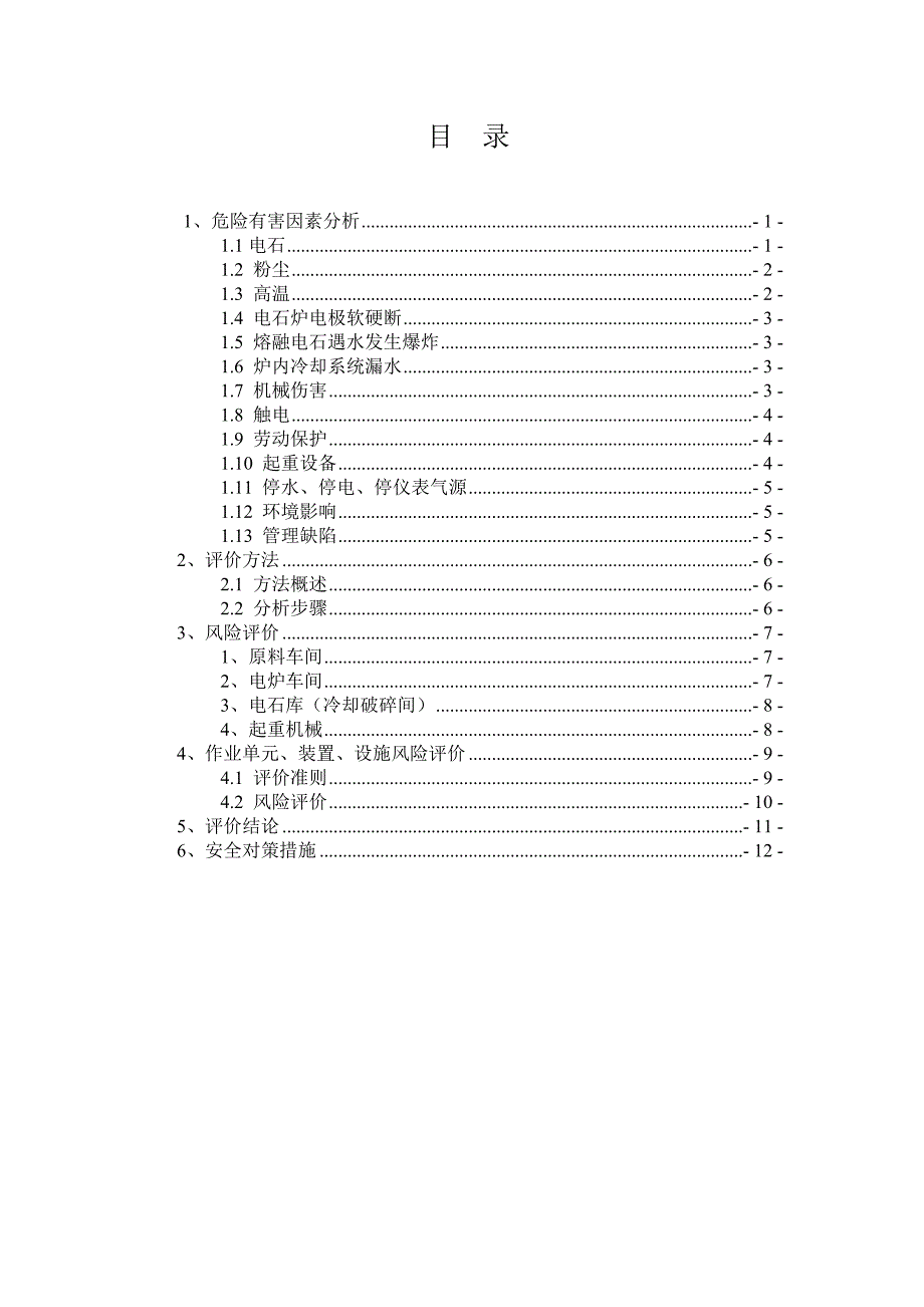 电石厂风险评价报告_第2页