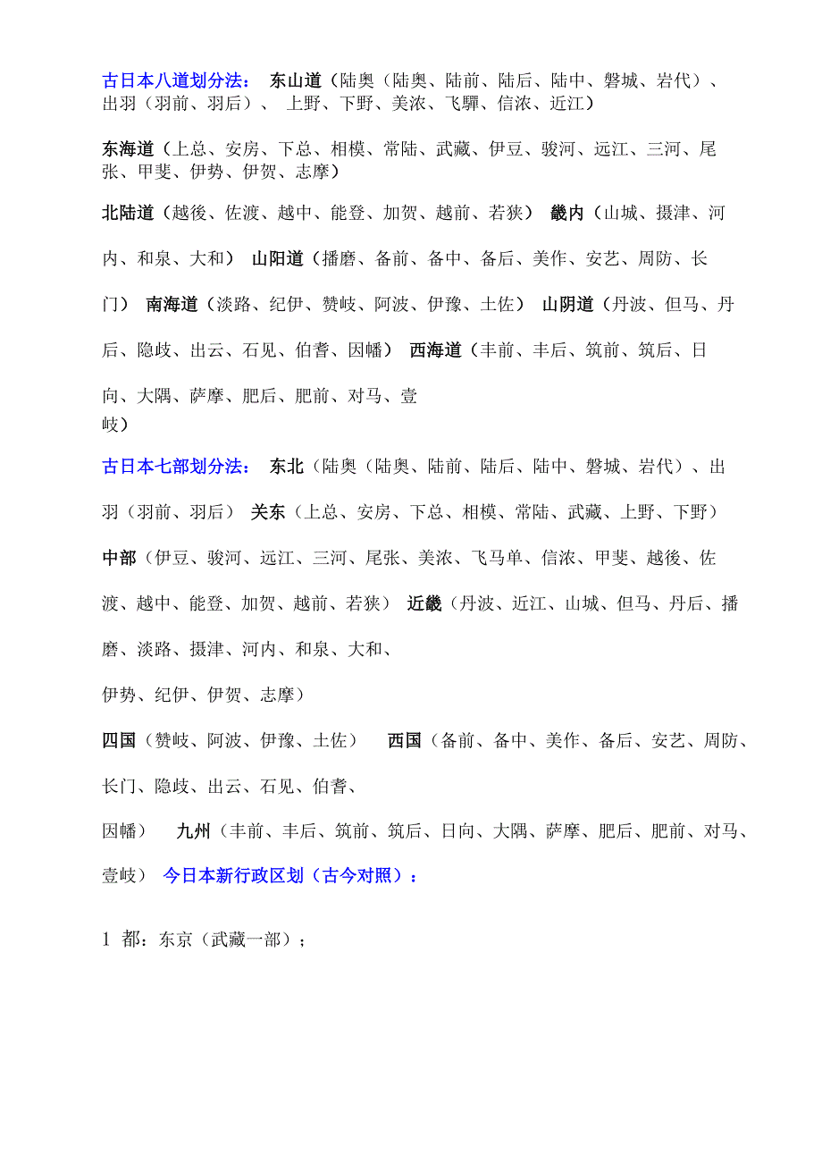 古日本八道划分法_第1页