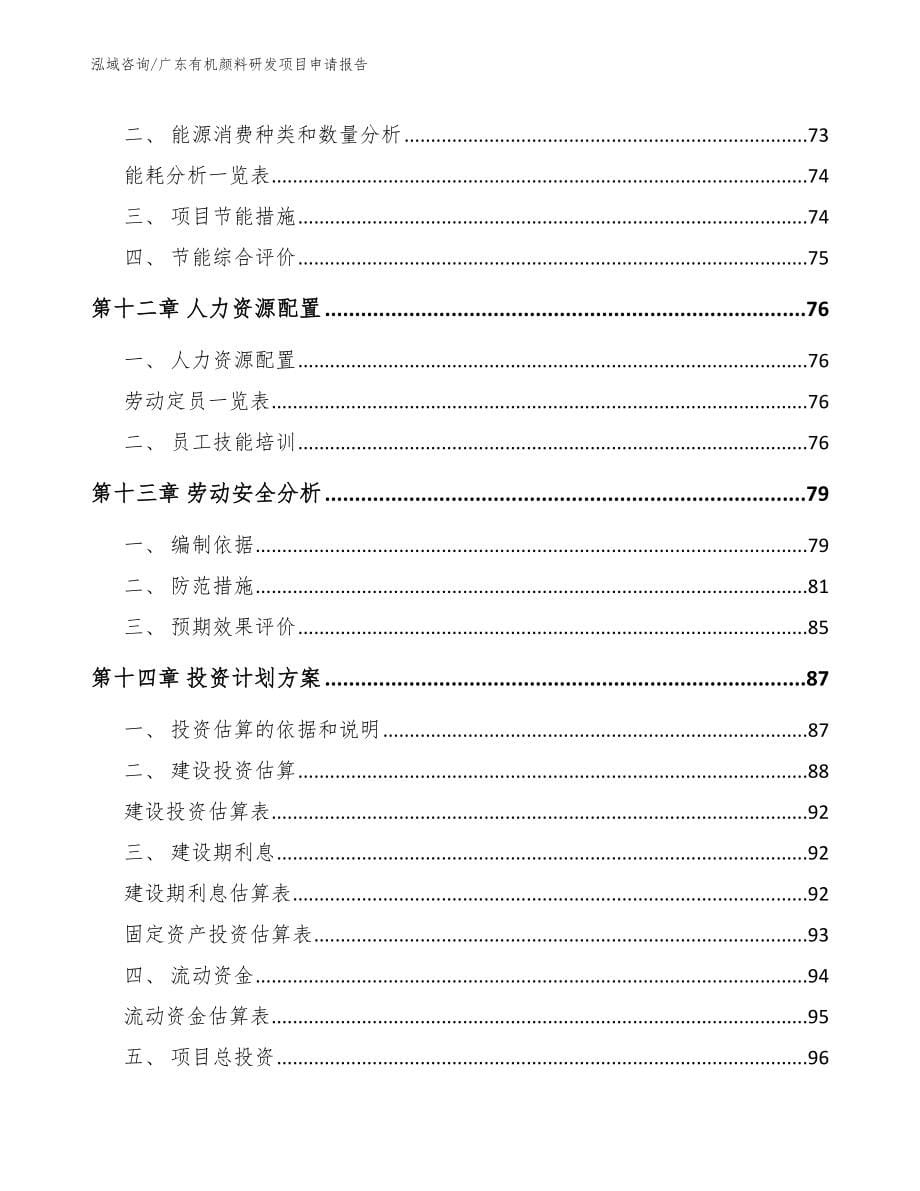 广东有机颜料研发项目申请报告_第5页