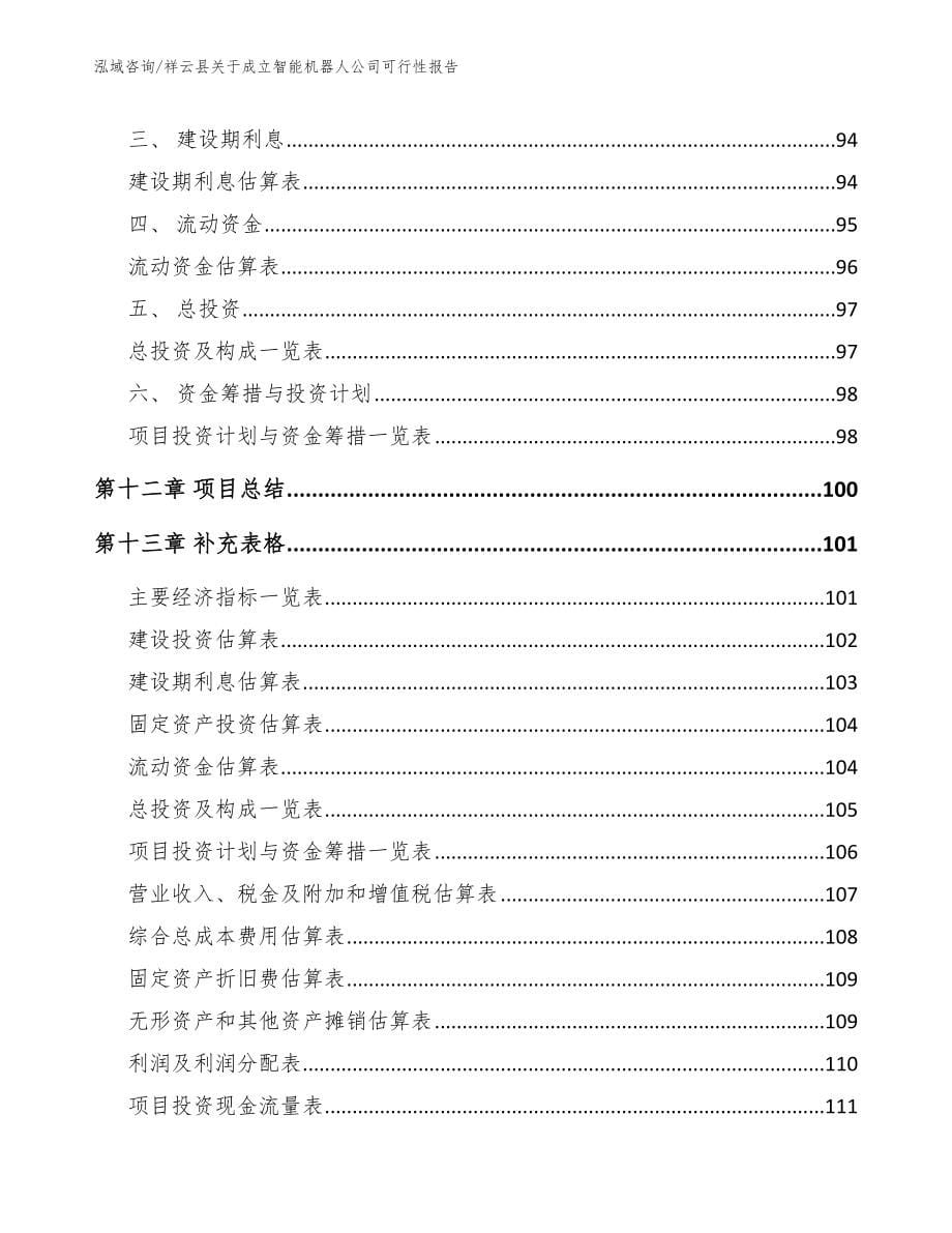 祥云县关于成立智能机器人公司可行性报告_第5页