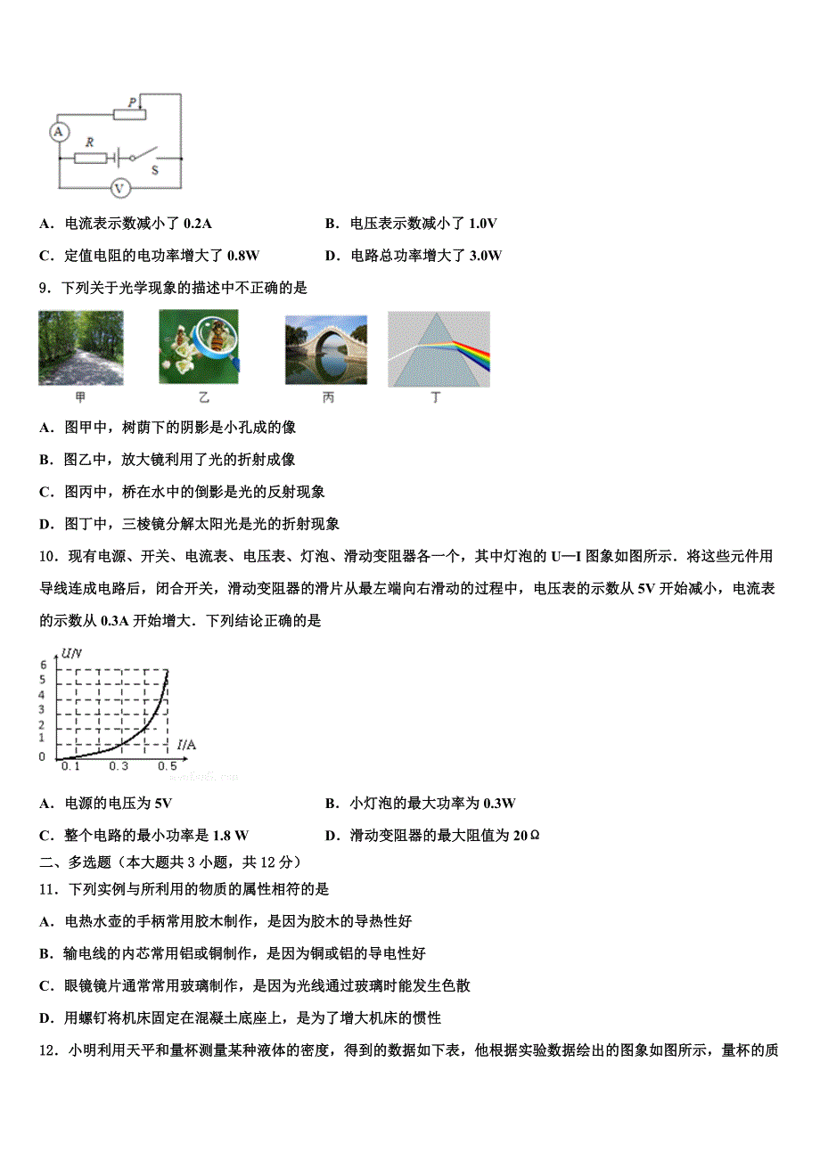 2023年河北省石家庄创新国际学校十校联考最后物理试题（含答案解析）.doc_第3页