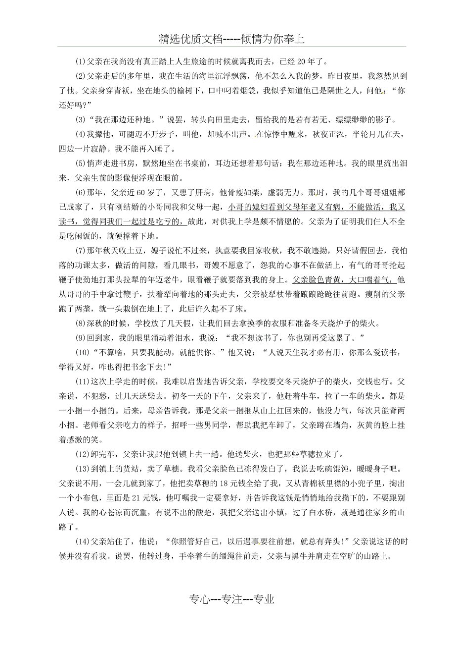 重庆市重庆一中届九年级语文开学检测试题-新人教版_第4页