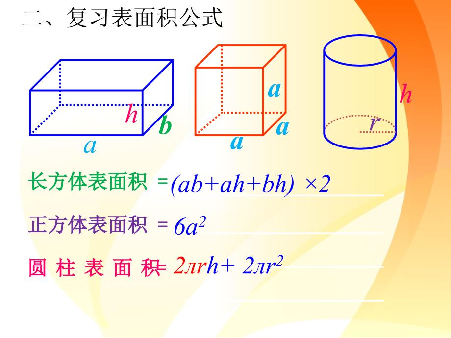 立体图形的表面积和体积课件_第3页