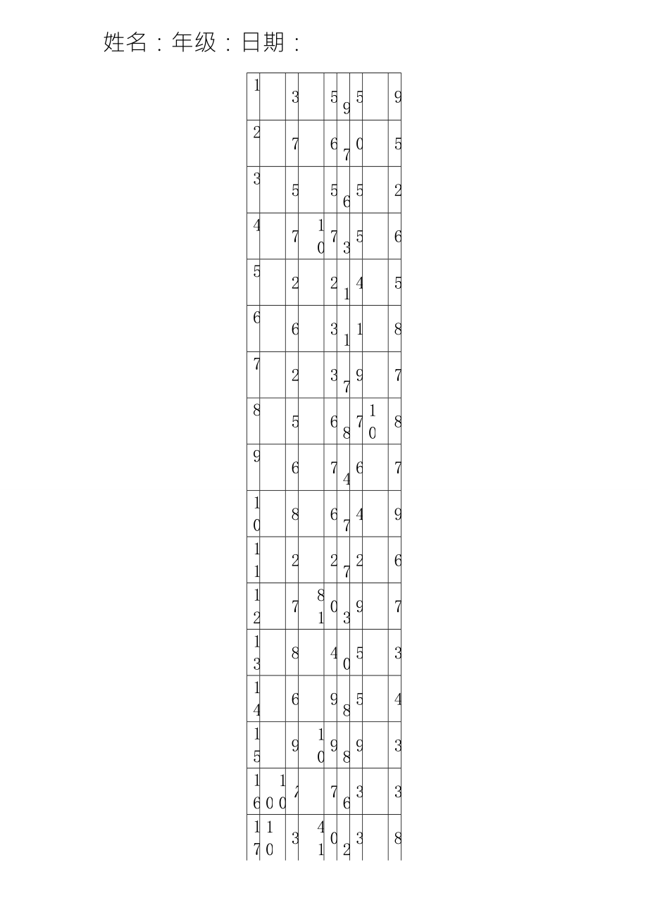 小学一年级20以内加减法混合运算3000题(已排版)_第3页