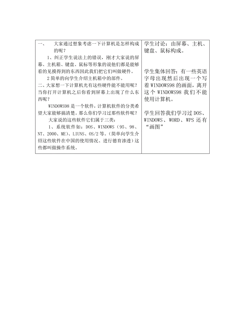 七年级信息技术上册 第4课时 微型计算机基教案 科教版_第2页