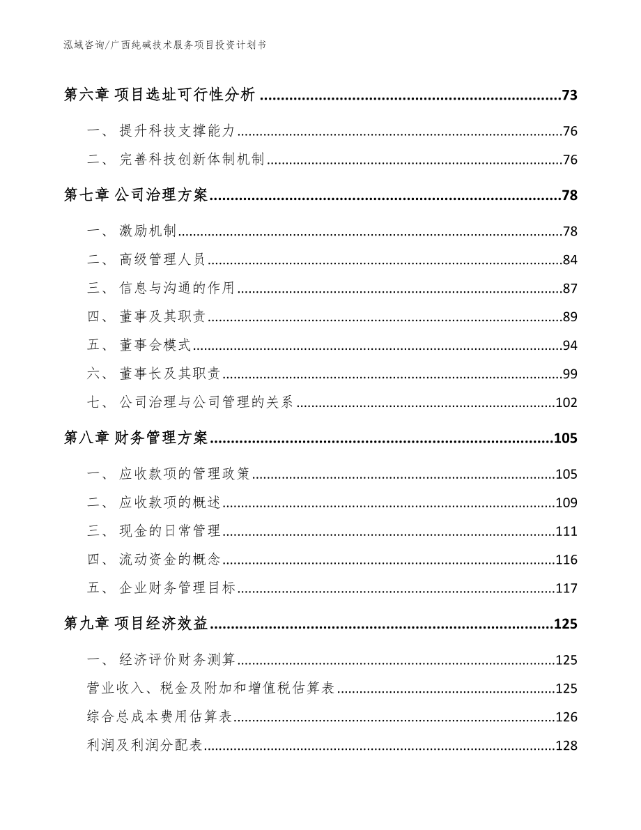 广西纯碱技术服务项目投资计划书_第4页