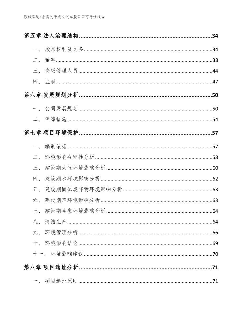 来宾关于成立汽车胶公司可行性报告_第5页