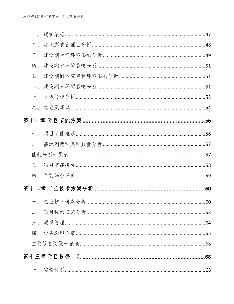 焦作焦宝石 项目申请报告_第3页