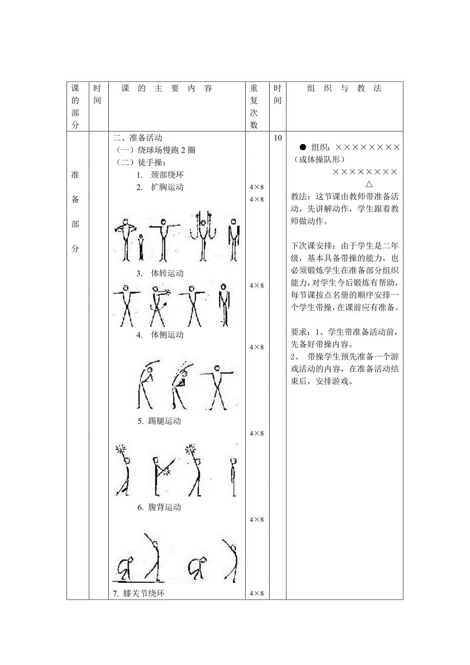 公体二年级第一学期排球课教案_第2页