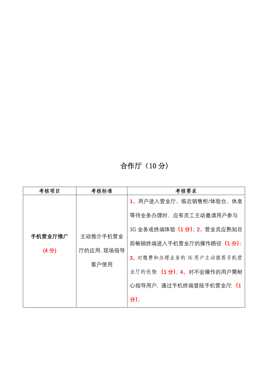 2月份营业厅考核重点_第4页