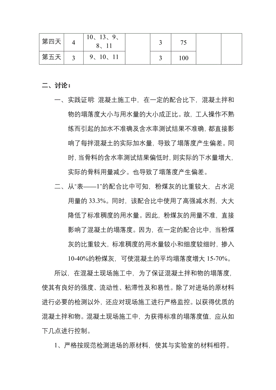 混凝土现场施工的塌落度控制_第4页