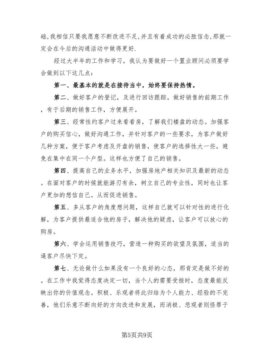 2023置业顾问年终总结模板（3篇）.doc_第5页