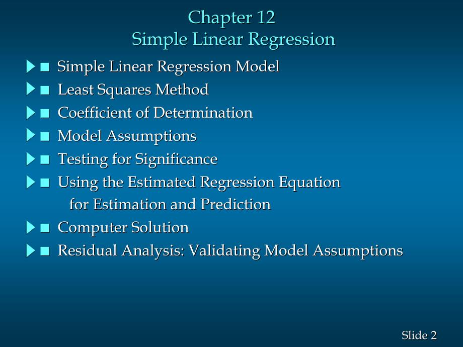 Chapter 12Simple Linear Regression商务统计 教学课件_第2页