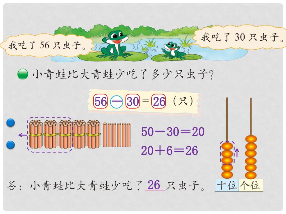 一年级数学下册 第五单元《加与减（二）》青蛙吃虫子课件 （新版）北师大版_第4页