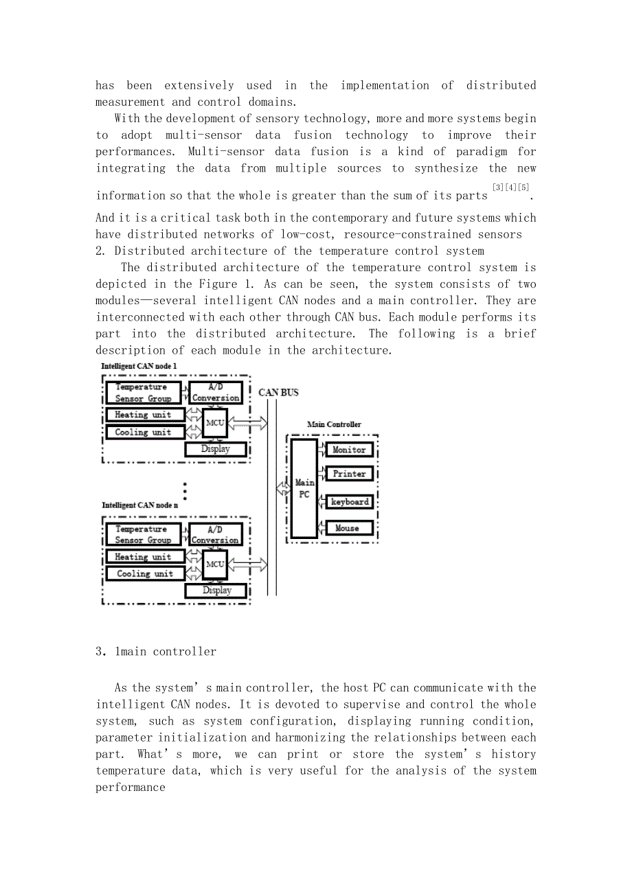 基于多数据融合传感器的分布式温度控制系统中英文对照本科论文.doc_第2页