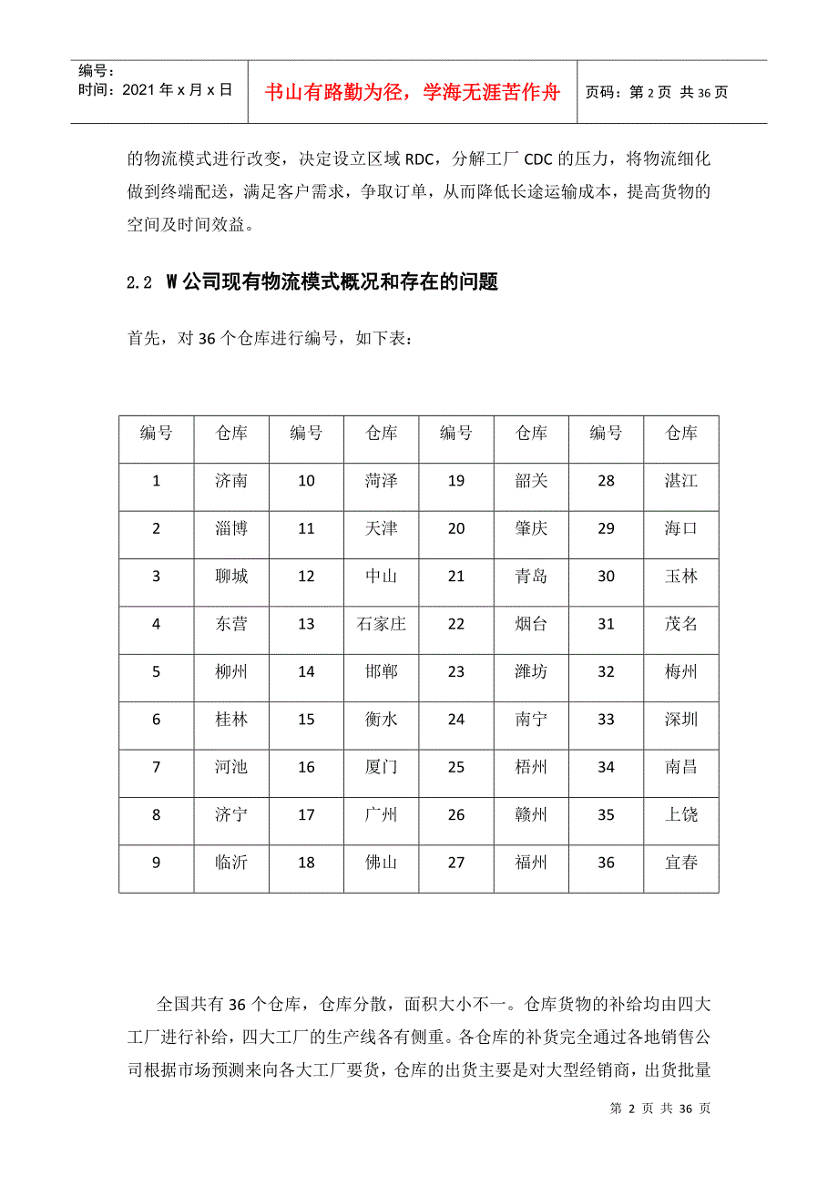 RDC区域配送中心选址设计(DOC31页)_第2页