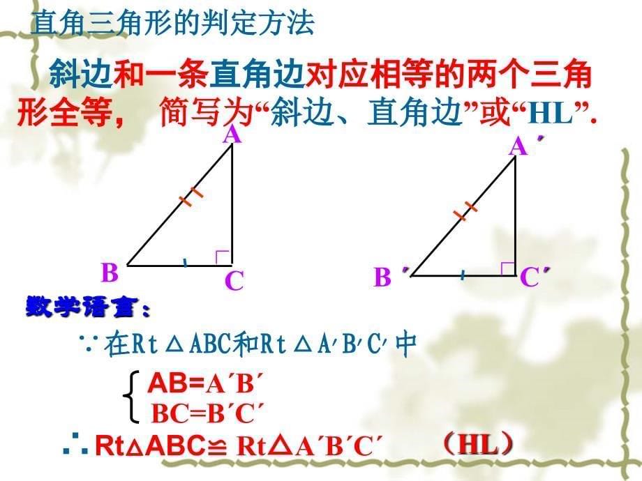 11.2.4探索直角三角形全等的条件(HL)1_第5页