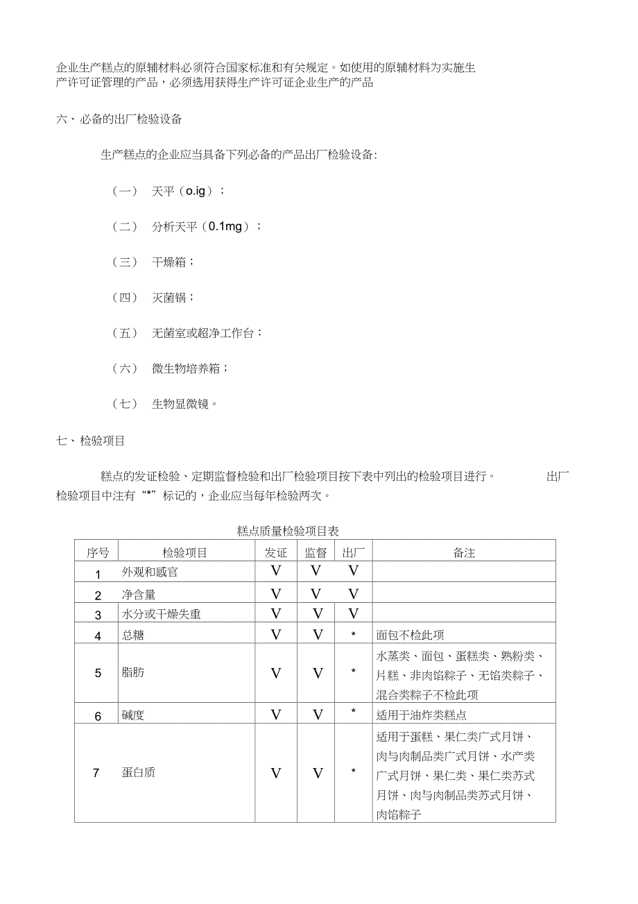 糕点生产许可证审查细则_第3页