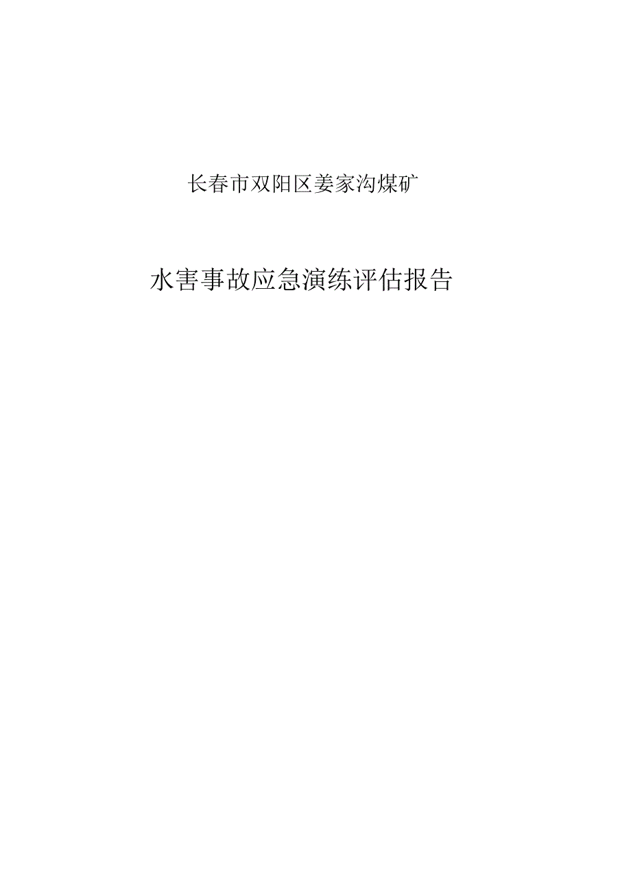 水害事故应急演练评估报告_第1页