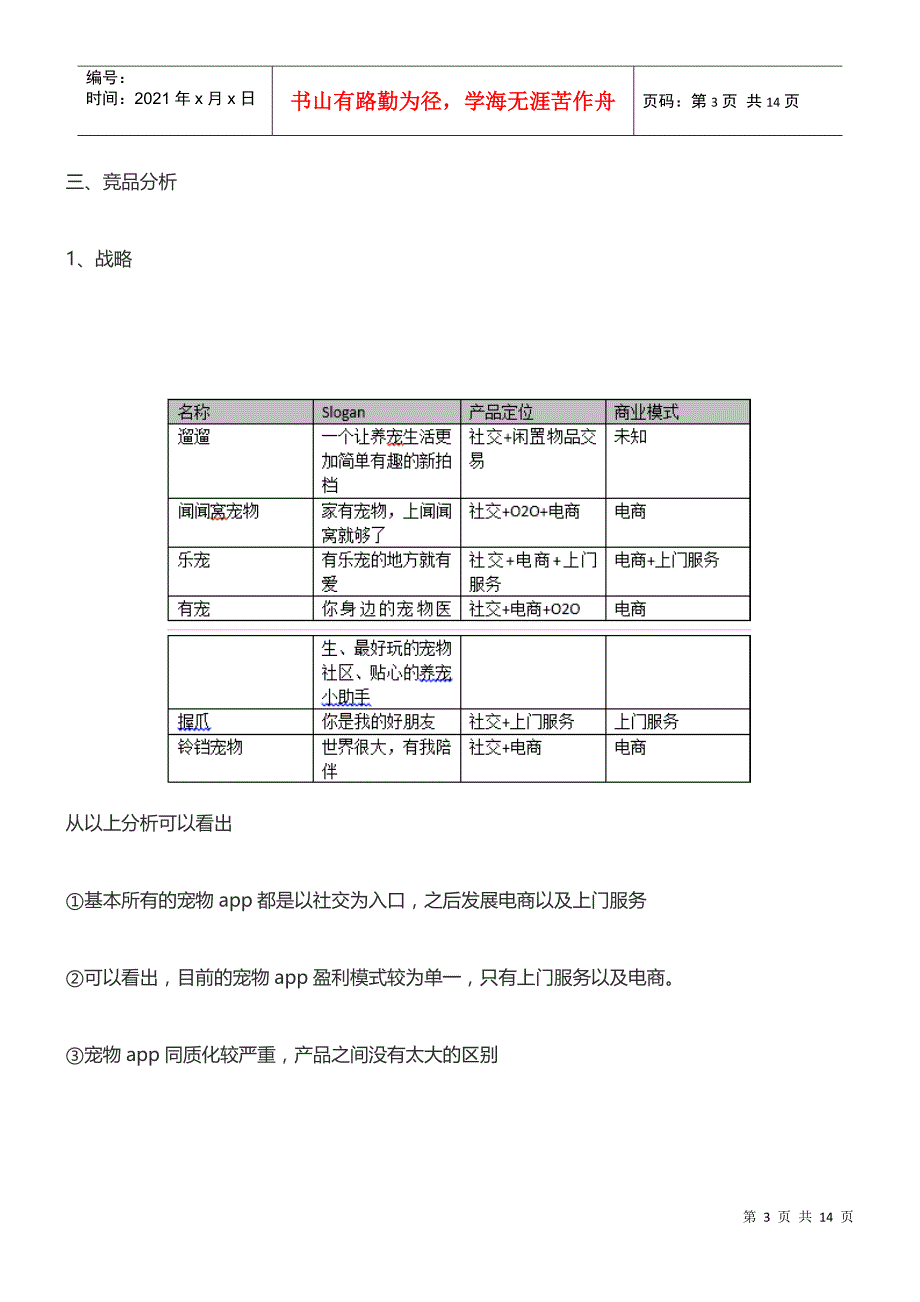 宠物类app竞品分析_第3页