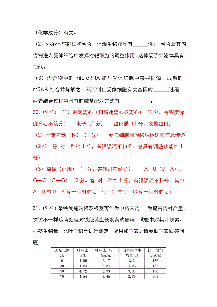 惠州市高三第二次调研考试理综生物试题_第3页