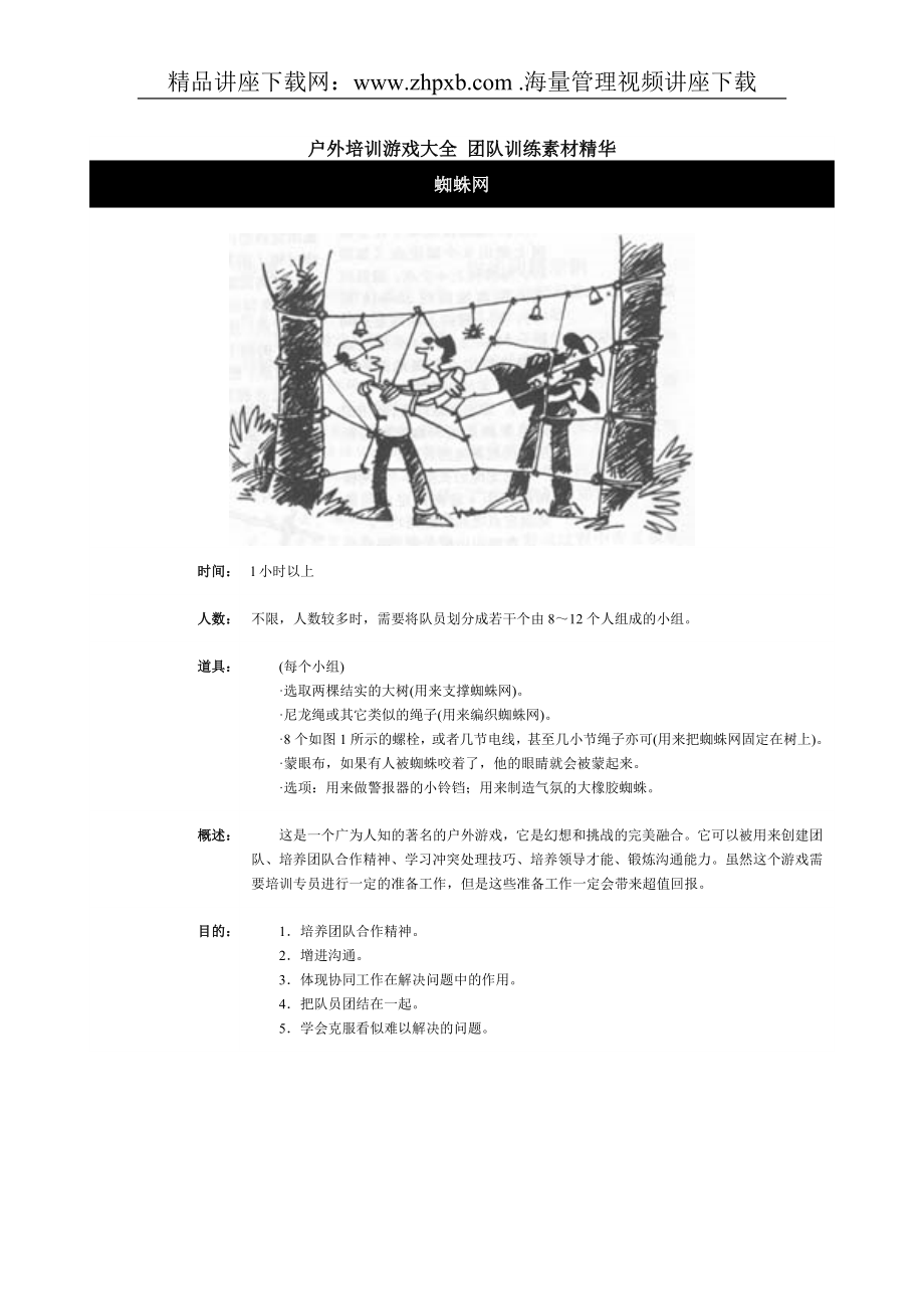 427-户外游戏大全团队训练素材精华.doc_第1页