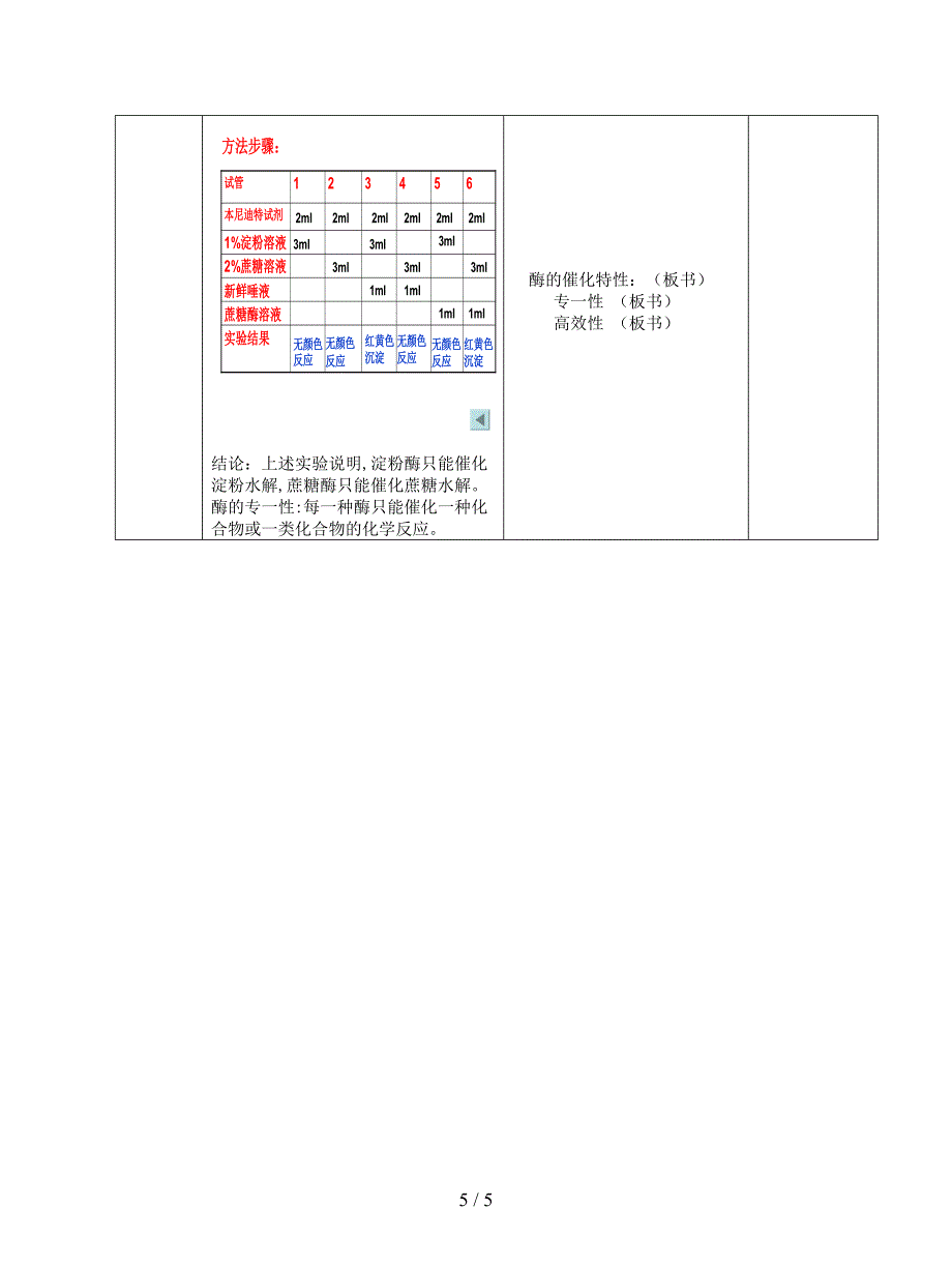 2019最新浙科版生物必修1第三节-《-酶》教案.doc_第5页