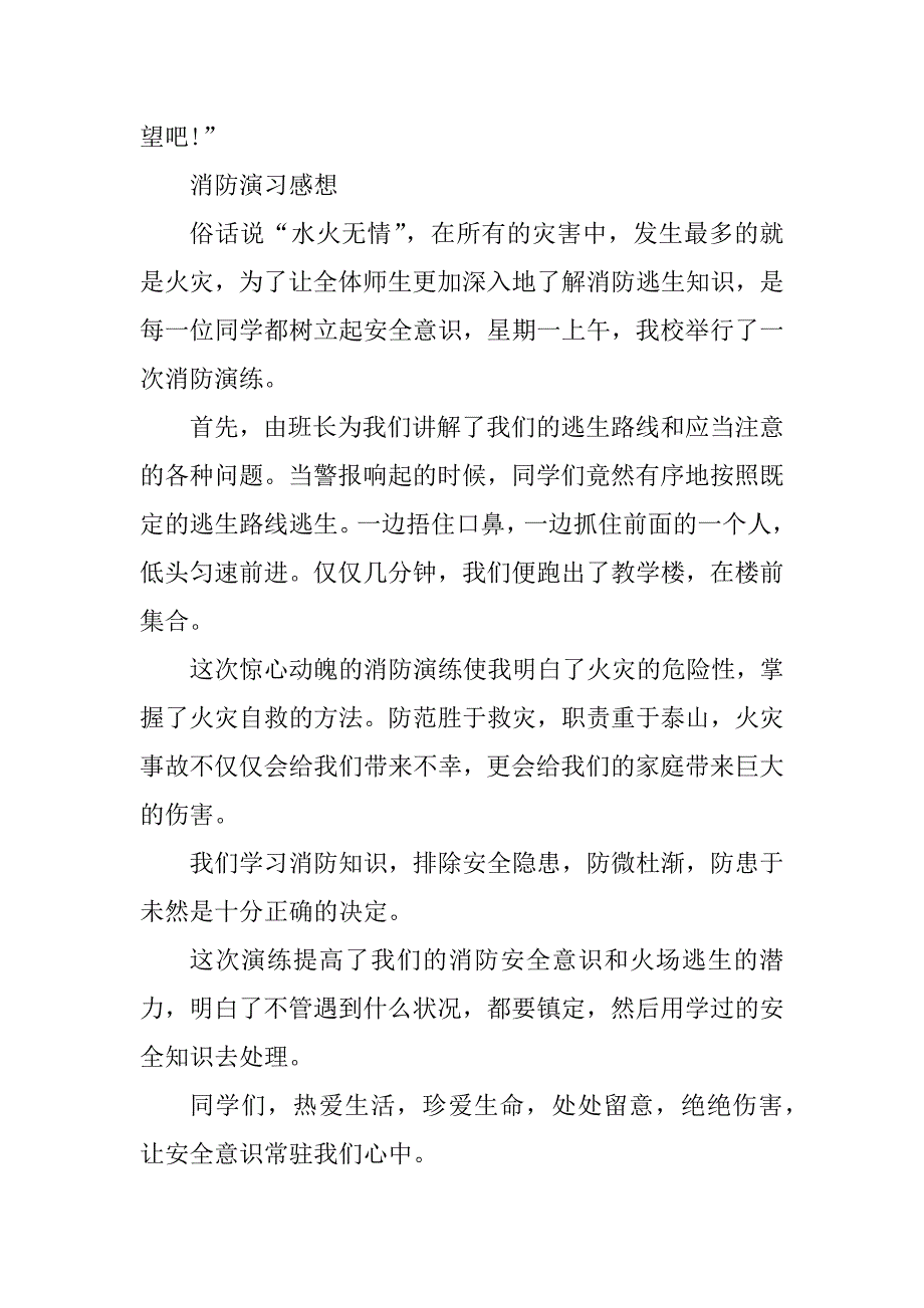 2023年一次精彩的消防演习感想范文_第4页