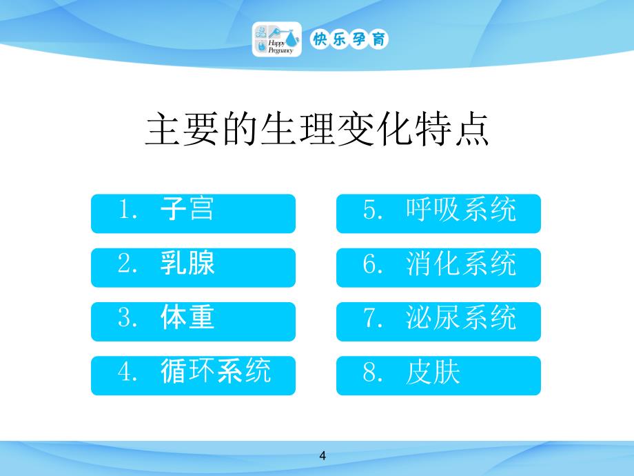 快乐孕育孕妇学校高级教程第一讲孕期常见身体不适的缓解方法PPT课件_第4页