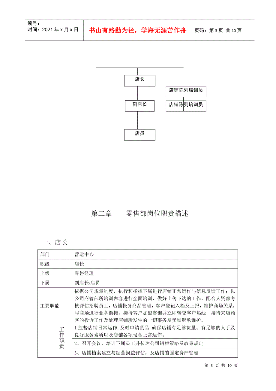 深圳某公司零售中心终端绩效方案草案_第3页