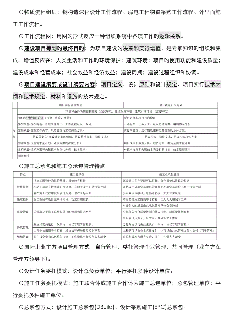 2022年一级建造师项目管理重点小抄总结小字压缩_第3页