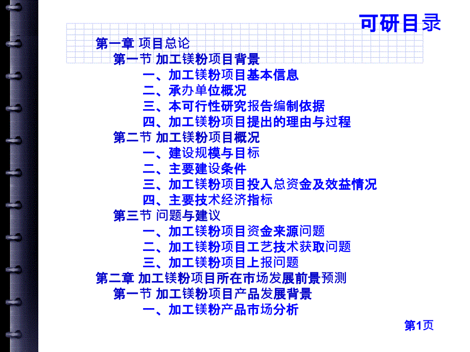 加工镁粉项目可行性研究报告课件_第3页